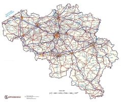 Carte de Belgique