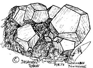 pyrite (dessin RDE)