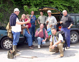 -Part of the group tasting champagne (Congratulations Mikaël !) (13-05-2006)