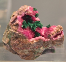 Cobaltocalcite - Malachite