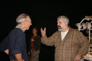 -Michel in animated conversation with Mohammed Akram (08-09-2007)