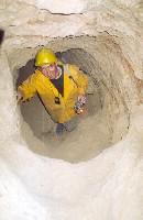 Michal dans les mines de Cerro Rico